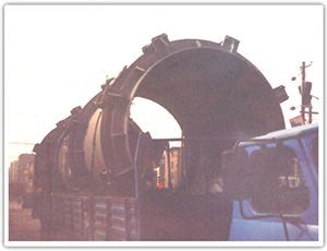 鞍鋼交爐煤氣補(bǔ)償器運輸